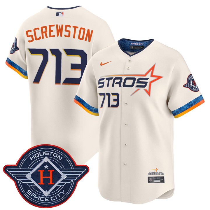 Houston Astros 2025 City Connect Vapor Premier Limited Jersey - Cream Screwston 713
