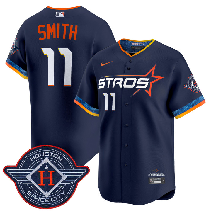 Houston Astros 2025 City Connect Vapor Premier Limited Jersey - Navy Cam Smith