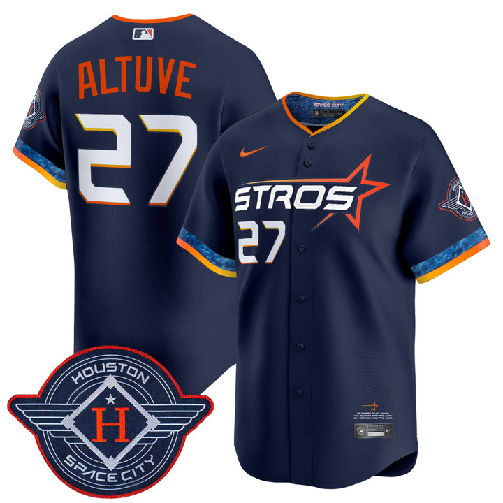 Houston Astros 2025 City Connect Vapor Premier Limited Jersey - Navy Jose Altuve