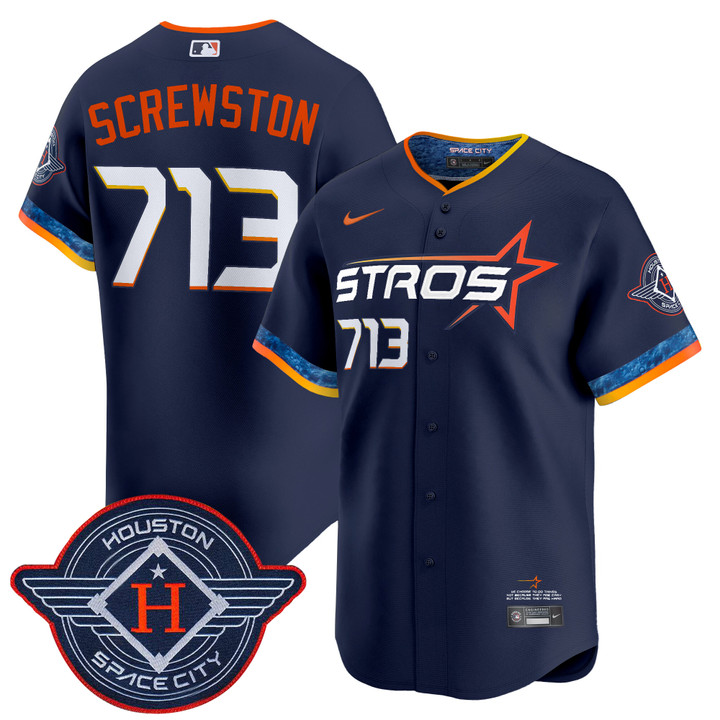Houston Astros 2025 City Connect Vapor Premier Limited Jersey - Navy Screwston 713