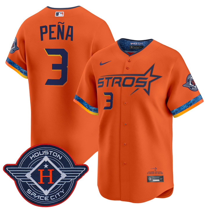 Houston Astros 2025 City Connect Vapor Premier Limited Jersey - Orange Jeremy Pena