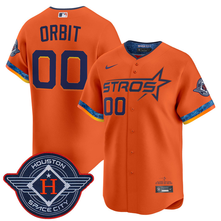 Houston Astros 2025 City Connect Vapor Premier Limited Jersey - Orange Orbit