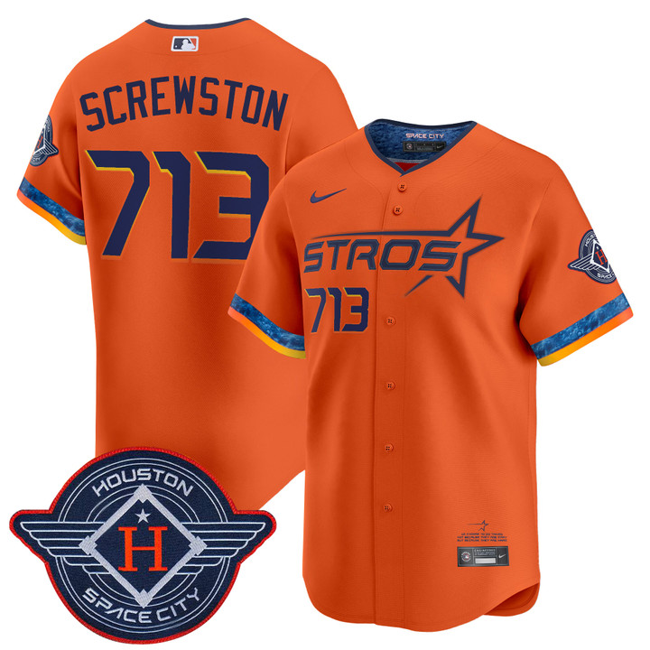 Houston Astros 2025 City Connect Vapor Premier Limited Jersey - Orange Screwston 713