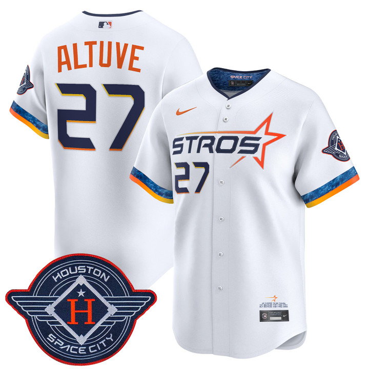 Houston Astros 2025 City Connect Vapor Premier Limited Jersey - White Jose Altuve
