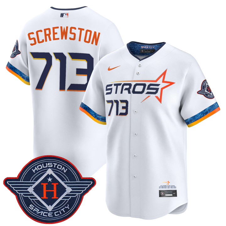 Houston Astros 2025 City Connect Vapor Premier Limited Jersey - White Screwston 713