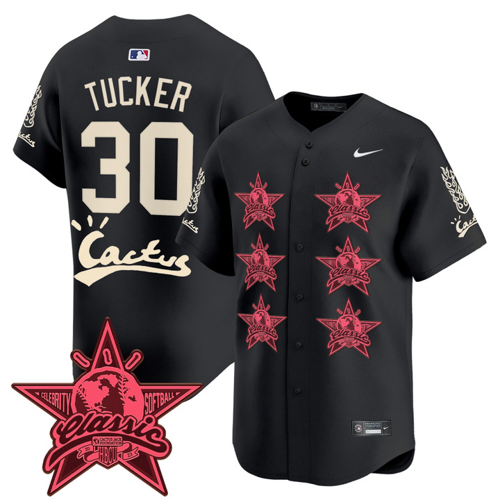 Houston Astros Cactus Jack 2025 Vapor Premier Limited Jersey V2 - Black Kyle Tucker
