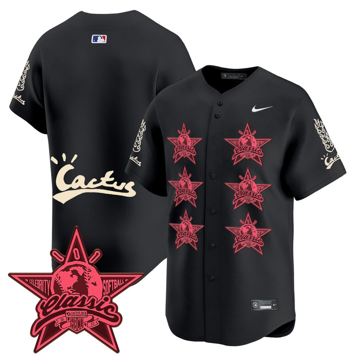 Houston Astros Cactus Jack 2025 Vapor Premier Limited Jersey V2 - Black Team