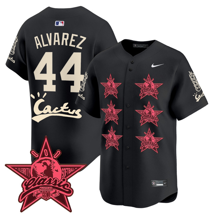 Houston Astros Cactus Jack 2025 Vapor Premier Limited Jersey V2 - Black Yordan Alvarez