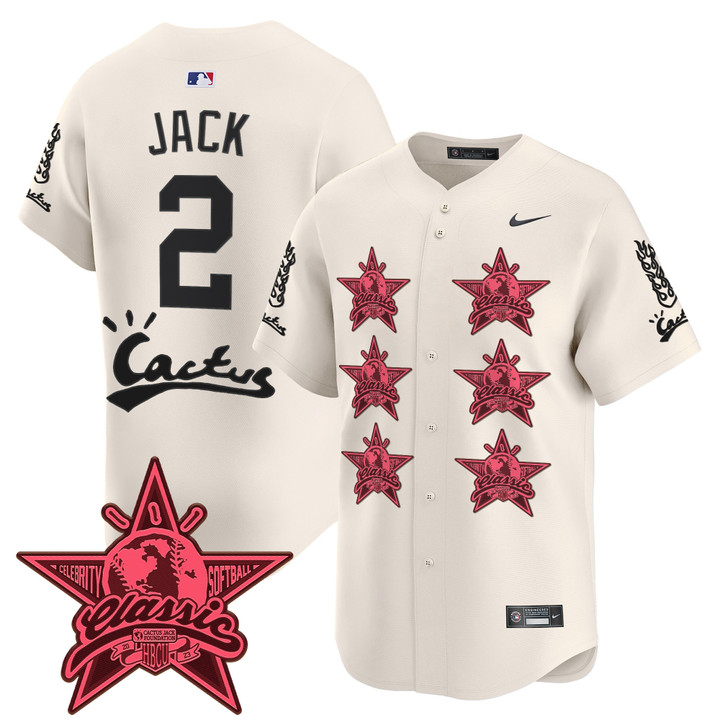 Houston Astros Cactus Jack 2025 Vapor Premier Limited Jersey V2 - Cream Travis Scott