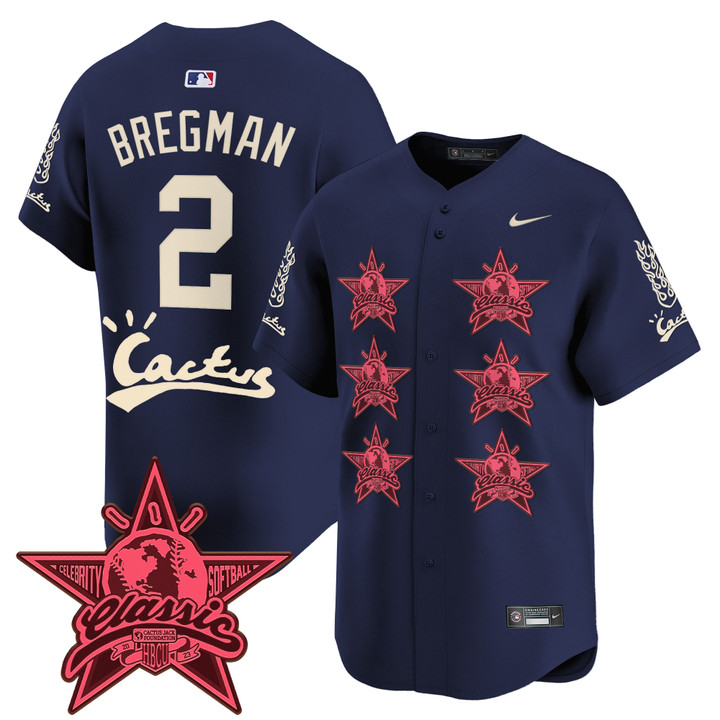 Houston Astros Cactus Jack 2025 Vapor Premier Limited Jersey V2 - Navy Alex Bregman