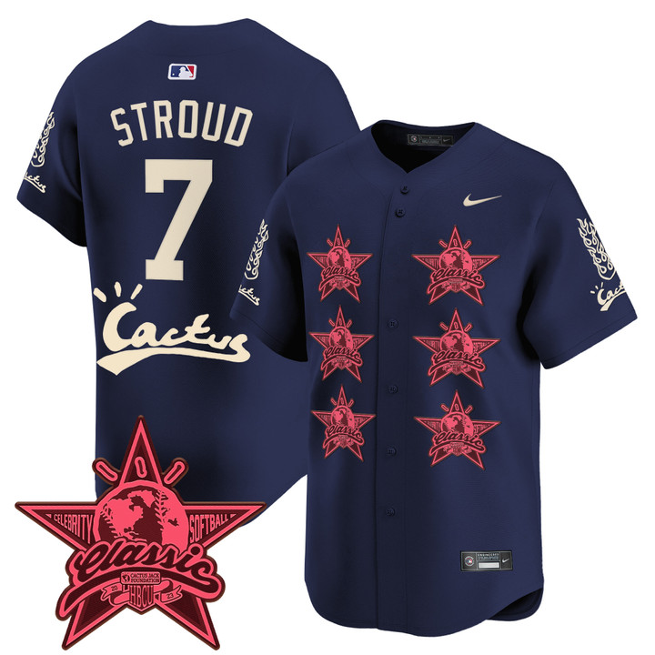Houston Astros Cactus Jack 2025 Vapor Premier Limited Jersey V2 - Navy CJ Stroud