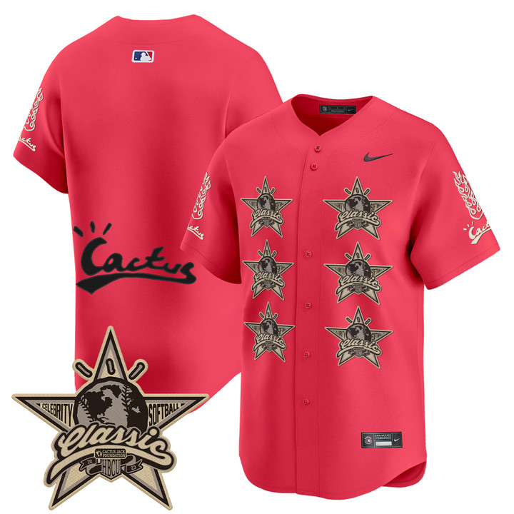 Houston Astros Cactus Jack 2025 Vapor Premier Limited Jersey V2 - Pink Team