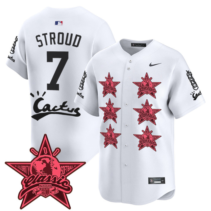 Houston Astros Cactus Jack 2025 Vapor Premier Limited Jersey V2 - White CJ Stroud