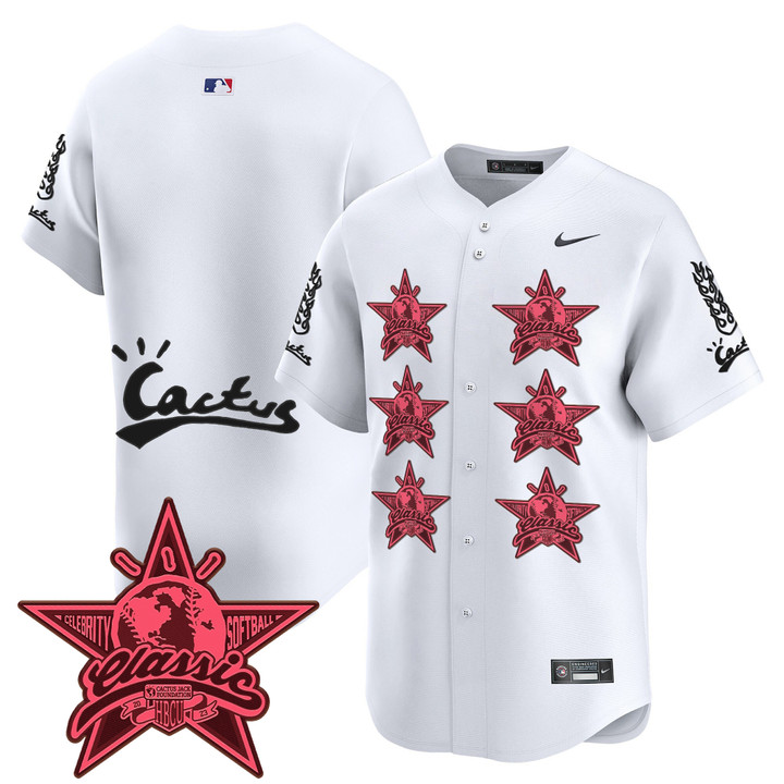 Houston Astros Cactus Jack 2025 Vapor Premier Limited Jersey V2 - White Team