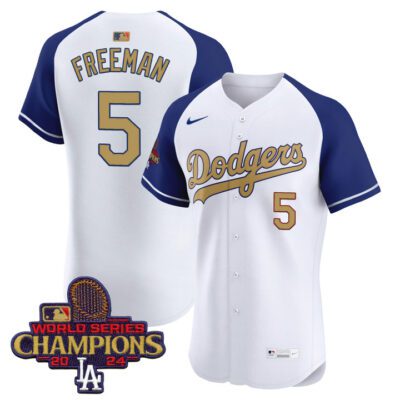 LA Dodgers 2025 Gold Vapor Premier Elite Jersey - Alternate Freddie Freeman
