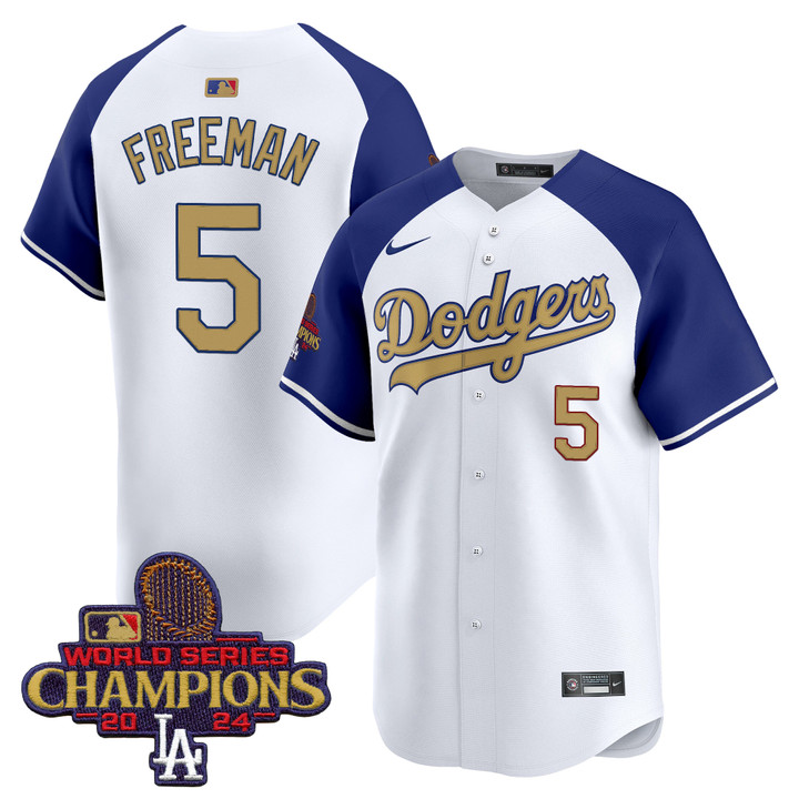 LA Dodgers 2025 Gold Vapor Premier Limited Jersey - Alternate Freddie Freeman