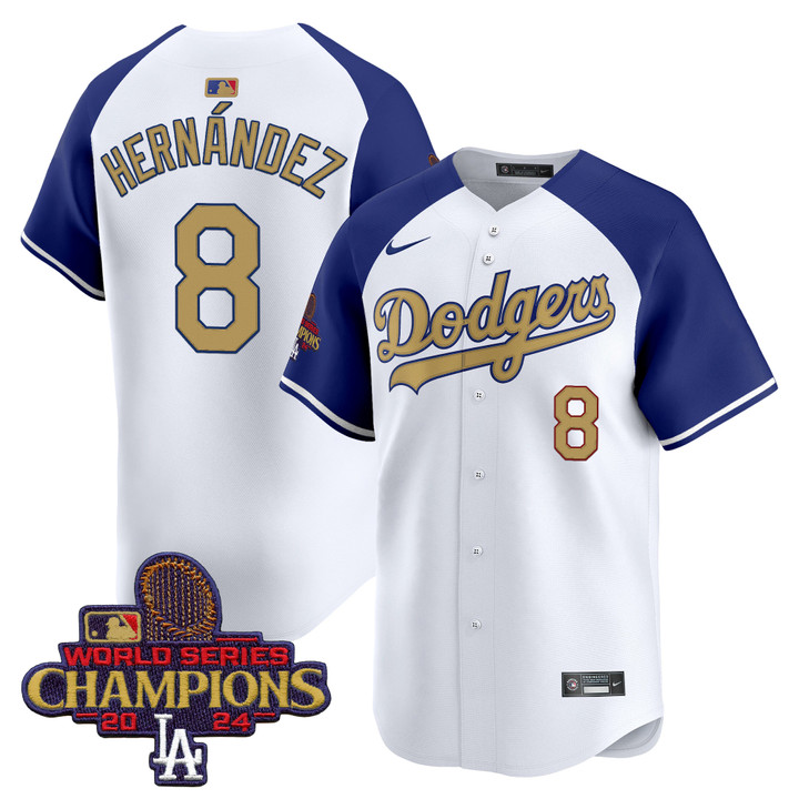 LA Dodgers 2025 Gold Vapor Premier Limited Jersey - Alternate Kike Hernandez