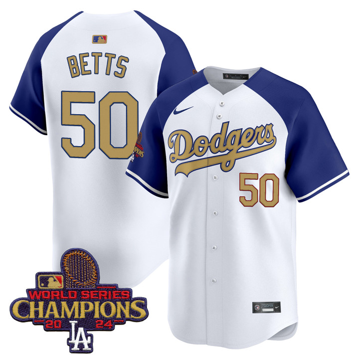 LA Dodgers 2025 Gold Vapor Premier Limited Jersey - Alternate Mookie Betts
