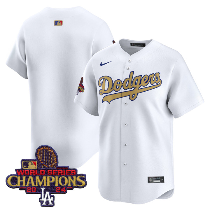 LA Dodgers 2025 Gold Vapor Premier Limited Jersey - White Team