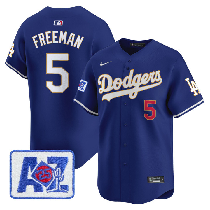 LA Dodgers 2025 Spring Training Patch Vapor Premier Limited Jersey - Royal Freddie Freeman