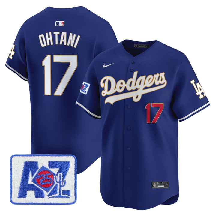 LA Dodgers 2025 Spring Training Patch Vapor Premier Limited Jersey - Royal Shohei Ohtani