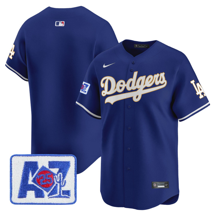 LA Dodgers 2025 Spring Training Patch Vapor Premier Limited Jersey - Royal Team