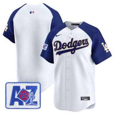 LA Dodgers 2025 Spring Training Patch Vapor Premier Limited Jersey - White Alternate Team