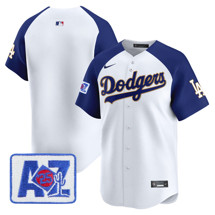 LA Dodgers 2025 Spring Training Patch Vapor Premier Limited Jersey - White Alternate Team