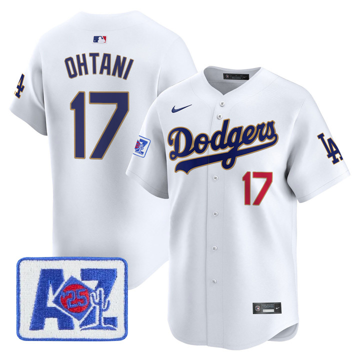 LA Dodgers 2025 Spring Training Patch Vapor Premier Limited Jersey - White Shohei Ohtani