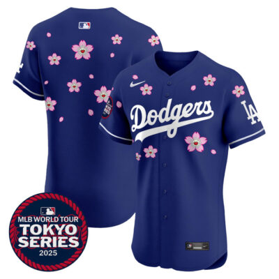LA Dodgers Tokyo Series 2025 Vapor Premier Elite Jersey - Stitched Royal Team