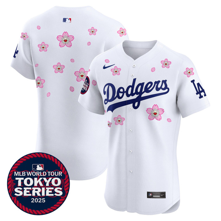 LA Dodgers Tokyo Series 2025 Vapor Premier Elite Jersey - Stitched White Team