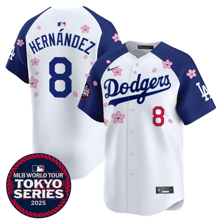 LA Dodgers Tokyo Series 2025 Vapor Premier Limited Jersey - Stitched Alternate Kike Hernandez