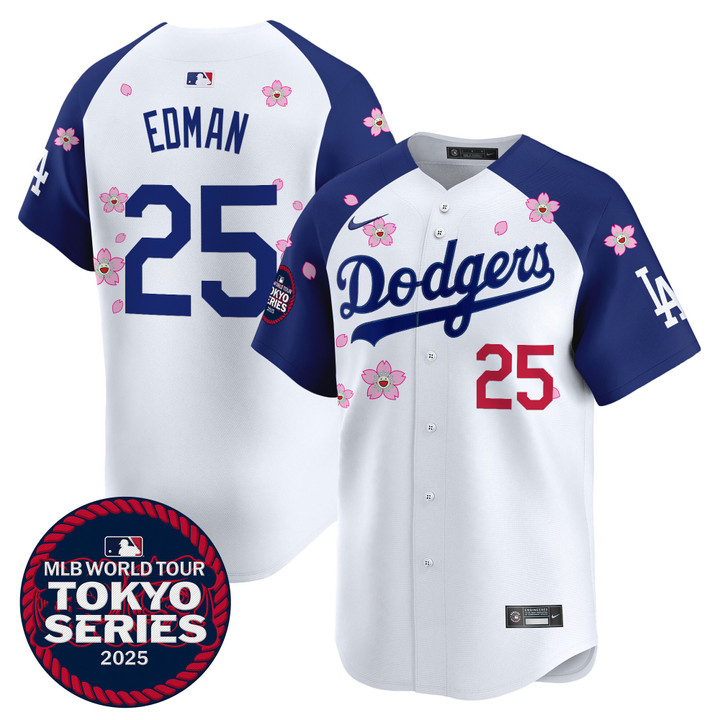 LA Dodgers Tokyo Series 2025 Vapor Premier Limited Jersey - Stitched Alternate Tommy Edman