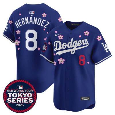 LA Dodgers Tokyo Series 2025 Vapor Premier Limited Jersey - Stitched Royal Kike Hernandez