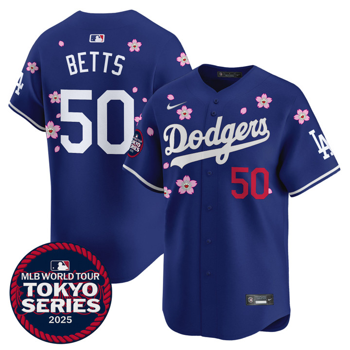 LA Dodgers Tokyo Series 2025 Vapor Premier Limited Jersey - Stitched Royal Mookie Betts