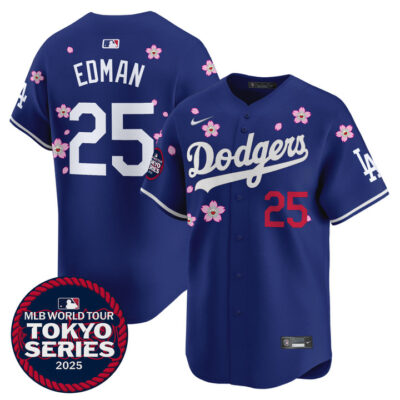 LA Dodgers Tokyo Series 2025 Vapor Premier Limited Jersey - Stitched Royal Tommy Edman