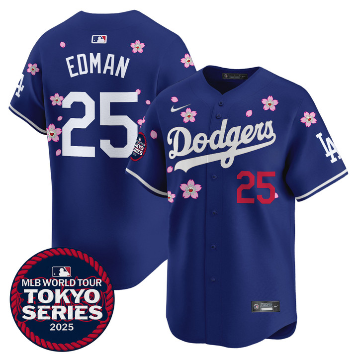 LA Dodgers Tokyo Series 2025 Vapor Premier Limited Jersey - Stitched Royal Tommy Edman