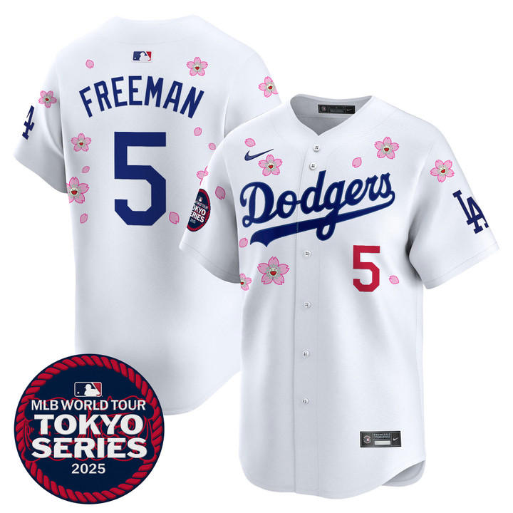 LA Dodgers Tokyo Series 2025 Vapor Premier Limited Jersey - Stitched White Freddie Freeman