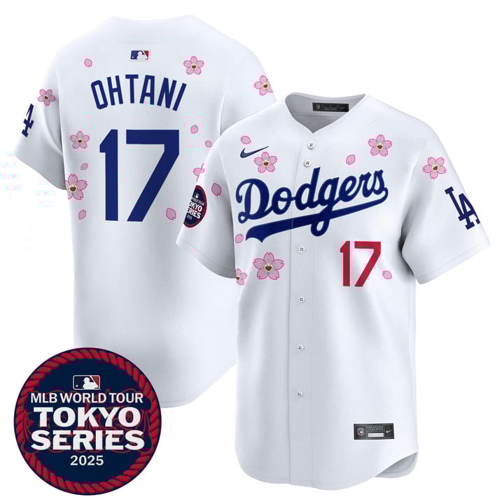 LA Dodgers Tokyo Series 2025 Vapor Premier Limited Jersey - Stitched White Shohei Ohtani