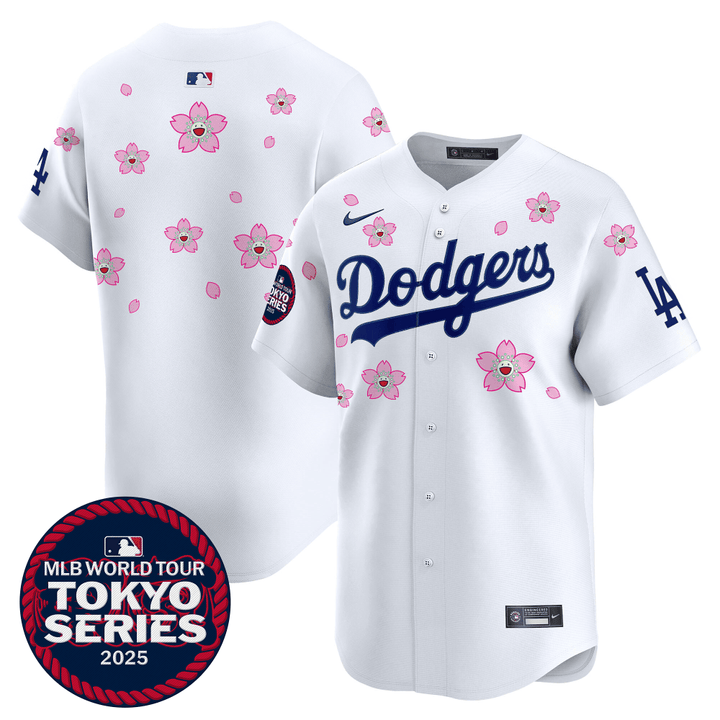 LA Dodgers Tokyo Series 2025 Vapor Premier Limited Jersey - Stitched White Team