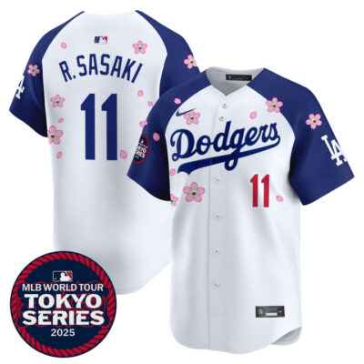 LA Dodgers Tokyo Series 2025 Vapor Premier Limited Jersey V2 - Stitched Alternate Roki Sasaki