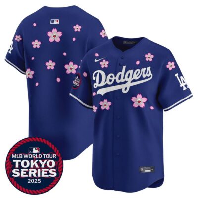 LA Dodgers Tokyo Series 2025 Vapor Premier Limited Jersey V2 - Stitched Royal Team