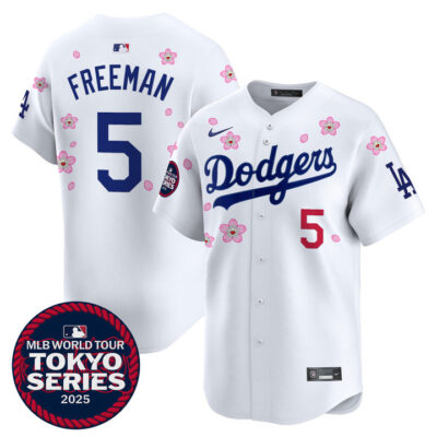 LA Dodgers Tokyo Series 2025 Vapor Premier Limited Jersey V2 - Stitched White Freddie Freeman