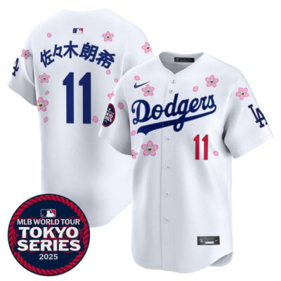 LA Dodgers Tokyo Series 2025 Vapor Premier Limited Jersey V2 - Stitched White Roki Sasaki