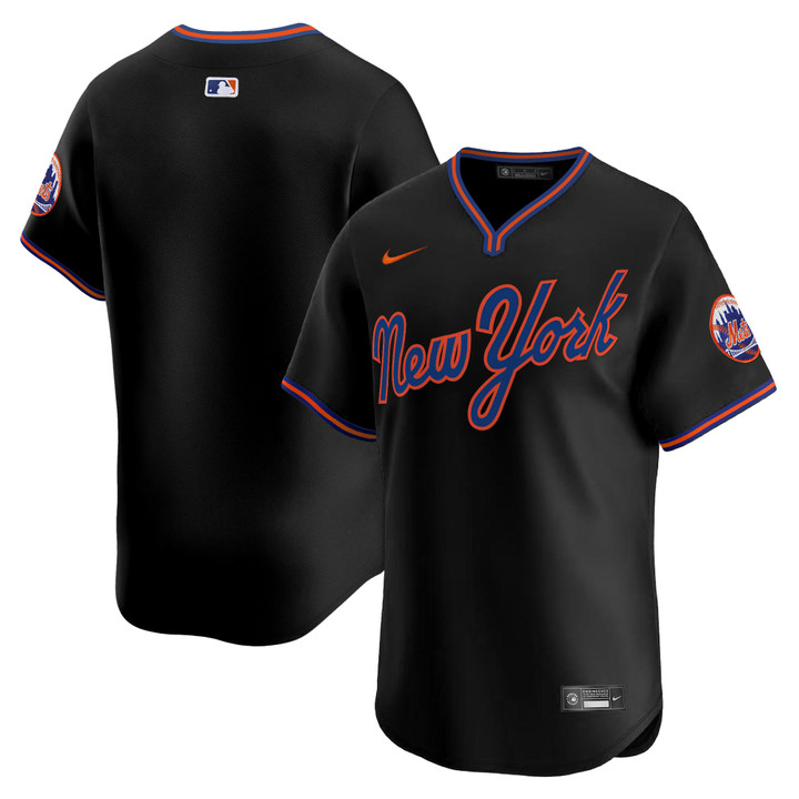 New York Mets 2025 Road Alternate Jersey - Black Team