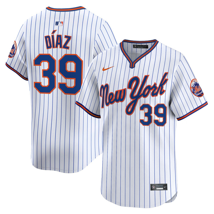 New York Mets 2025 Road Alternate Jersey - Pinstripe Edwin Diaz