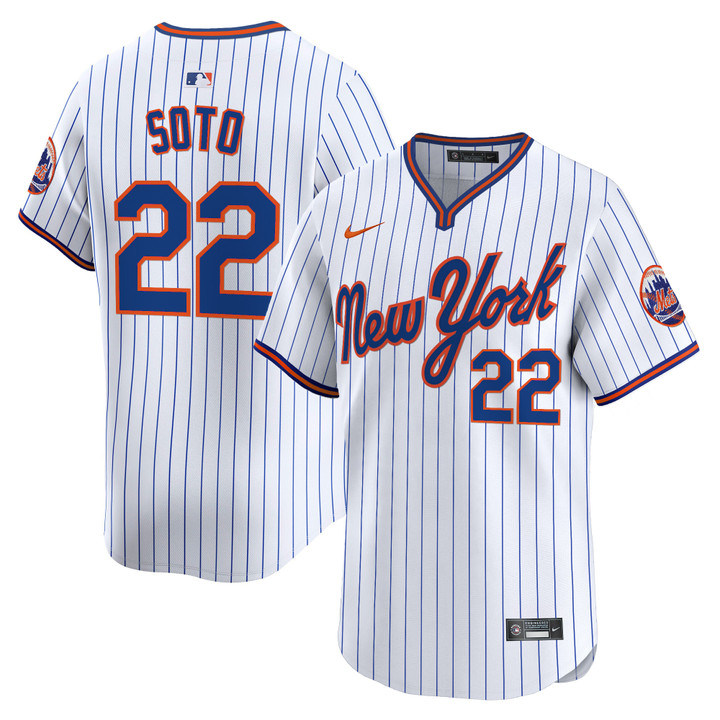 New York Mets 2025 Road Alternate Jersey - Pinstripe Juan Soto