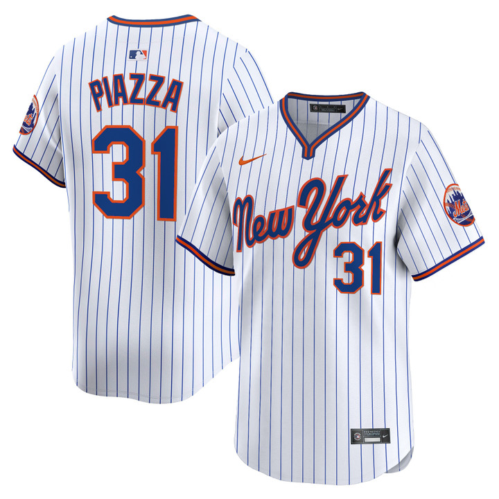New York Mets 2025 Road Alternate Jersey - Pinstripe Mike Piazza