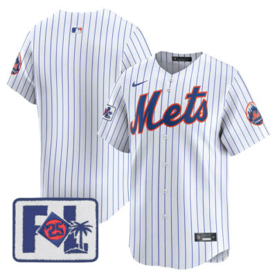 New York Mets 2025 Spring Training Patch Vapor Premier Limited Jersey - White Team
