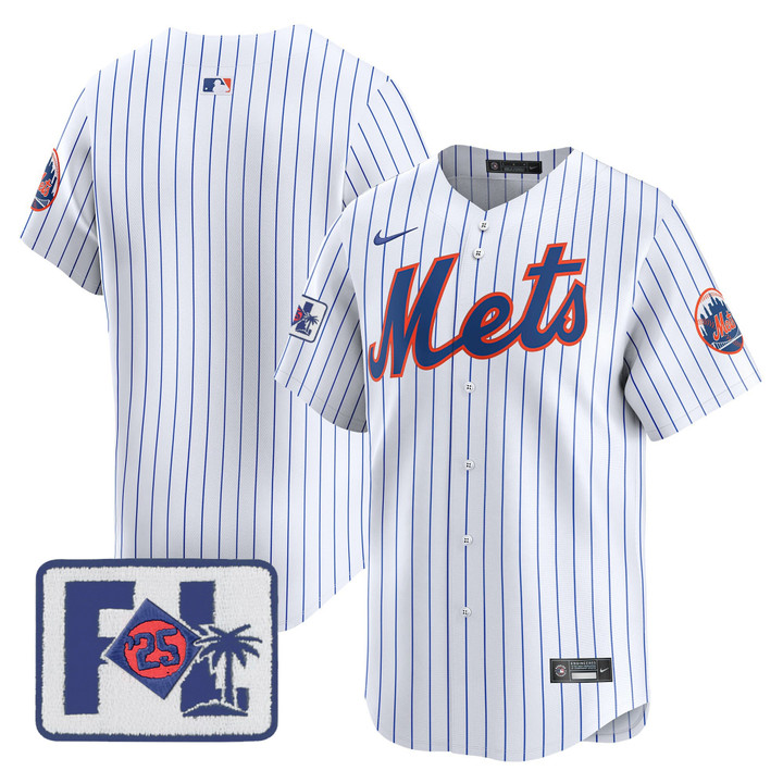 New York Mets 2025 Spring Training Patch Vapor Premier Limited Jersey - White Team